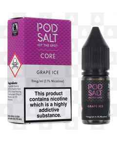 Grape Ice by Pod Salt E Liquid | 10ml Nic Salt, Strength & Size: 11mg • 10ml