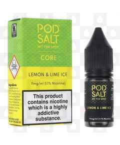 Lemon Lime Ice by Pod Salt E Liquid | 10ml Nic Salt, Strength & Size: 11mg • 10ml