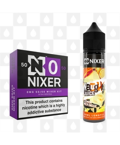 Lemon Meringue by Naughty Juice x Nixer E Liquid | 60ml Long Fill, Nicotine Type: Nicotine Free, Strength & Size: 00mg • 60ml • Inc VG/PG Shots (50/50)