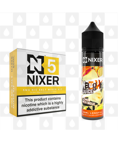 Lemon Meringue by Naughty Juice x Nixer E Liquid | 60ml Long Fill, Nicotine Type: Nicotine Salt, Strength & Size: 05mg Salt • 60ml • Inc Shots (50/50)