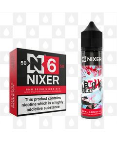 Milkmaid by Naughty Juice x Nixer E Liquid | 60ml Long Fill, Nicotine Type: Regular Nicotine, Strength & Size: 06mg • 60ml • Inc Shots (50/50)