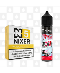 Milkmaid by Naughty Juice x Nixer E Liquid | 60ml Long Fill, Nicotine Type: Nicotine Salt, Strength & Size: 05mg Salt • 60ml • Inc Shots (50/50)