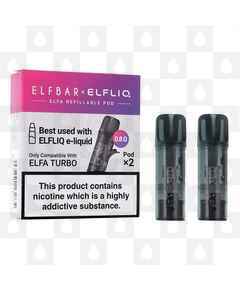 Elfliq Elfa Turbo by Elf Bar | Replacement Pods, Pod Type: 2 x 0.8 Ohm Pods