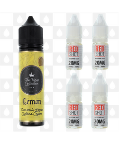Lemon Custard Cream by The Kings Collection E Liquid | 60ml Longfill, Nicotine Type: Nicotine Salt, Strength & Size: 12mg Salt • 60ml • Inc Shots (50/50)