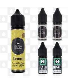Lemon Custard Cream by The Kings Collection E Liquid | 60ml Longfill, Nicotine Type: Regular Nicotine, Strength & Size: 06mg • 60ml • Inc Shots (50/50)