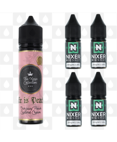 Life Is Peachy by The Kings Collection E Liquid | 60ml Longfill, Nicotine Type: Regular Nicotine, Strength & Size: 12mg • 60ml • Inc Shots (50/50)