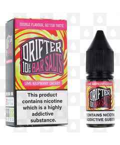 Lime Raspberry Cherry | Bar Salts by Drifter E Liquid | 10ml Nic Salt, Strength & Size: 10mg • 10ml
