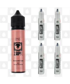 Peach Ice Tea | Shake & Vape by Zap E Liquid | 60ml Long Fill, Nicotine Type: Nicotine Salt, Strength & Size: 12mg Salt • 60ml • Inc Shots (50/50)
