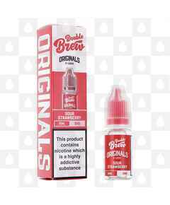 Sour Strawberry | The Originals by Double Brew E Liquid | 10ml Nic Salts, Strength & Size: 05mg • 10ml