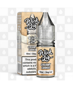 Creamy Cookie by Wick Liq Bar Juice E Liquid | 10ml Nic Salt, Strength & Size: 05mg • 10ml