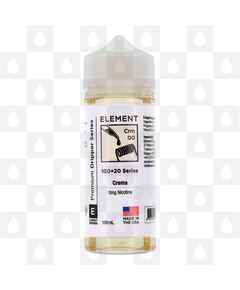 Crema by Element E Liquid | 100ml Short Fill, Strength & Size: 0mg • 100ml (120ml Bottle)