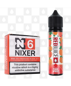 Peach Apricot | Fruits by RedJuice E Liquid | 60ml Long Fill, Nicotine Type: Regular Nicotine, Strength & Size: 6mg • 60ml • Inc. Shots (70/30)