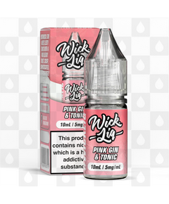 Pink Gin & Tonic by Wick Liq Bar Juice E Liquid | 10ml Nic Salt, Strength & Size: 05mg • 10ml