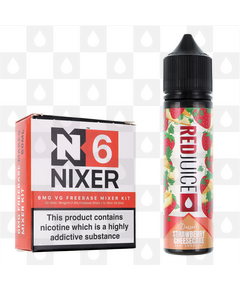 Strawberry Cheesecake | Desserts by RedJuice E Liquid | 60ml Long Fill, Nicotine Type: Regular Nicotine, Strength & Size: 06mg • 60ml • Inc Shots (70/30)
