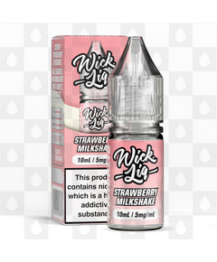 Strawberry Milkshake by Wick Liq Bar Juice E Liquid | 10ml Nic Salt, Strength & Size: 05mg • 10ml