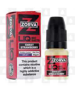 Sweet Strawberry by Zorva Liq E Liquid | 10ml Nic Salt, Strength & Size: 10mg • 10ml