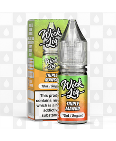 Triple Mango by Wick Liq Bar Juice E Liquid | 10ml Nic Salt, Strength & Size: 05mg • 10ml