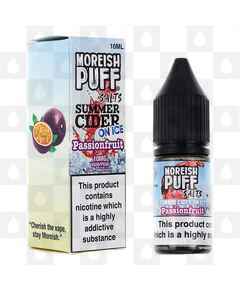 Passionfruit | Summer Cider On Ice by Moreish Puff E Liquid | 10ml Nic Salts, Strength & Size: 10mg • 10ml