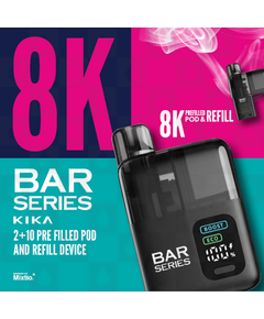 Bar Series Kika 8K Pre-Filled Vape Kit, Flavour: Blue Razz Lemonade