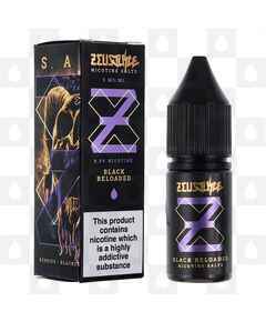 Black Reloaded Nic Salt by Zeus Juice E Liquid | 10ml Bottles, Strength & Size: 05mg • 10ml