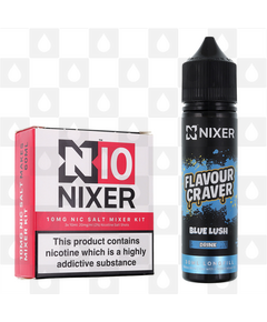 Blue Lush by Flavour Craver x Nixer E Liquid | 60ml Long Fill, Nicotine Type: Nicotine Salt, Strength & Size: 10mg Salt • 60ml • Inc. Shots (50/50)