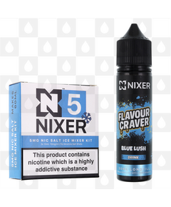Blue Lush by Flavour Craver x Nixer E Liquid | 60ml Long Fill, Nicotine Type: Nicotine Salt, Strength & Size: 5mg Salt Ice • 60ml • Inc. Shots (50/50)