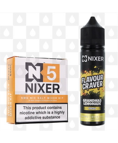 Grandma's Lemonade by Flavour Craver x Nixer E Liquid | 60ml Long Fill, Nicotine Type: Nicotine Salt, Strength & Size: 5mg Salt • 60ml • Inc. Shots (50/50)