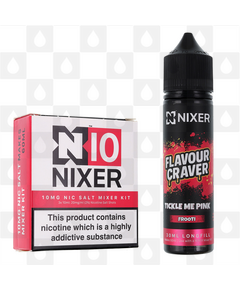 Tickle Me Pink by Flavour Craver x Nixer E Liquid | 60ml Long Fill, Nicotine Type: Nicotine Salt, Strength & Size: 10mg Salt • 60ml • Inc. Shots (50/50)