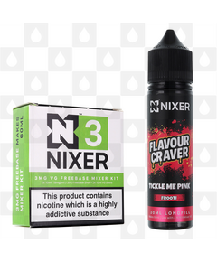 Tickle Me Pink by Flavour Craver x Nixer E Liquid | 60ml Long Fill, Nicotine Type: Regular Nicotine, Strength & Size: 3mg • 60ml • Inc. Shots (70/30)