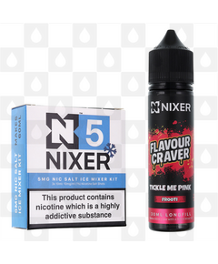Tickle Me Pink by Flavour Craver x Nixer E Liquid | 60ml Long Fill, Nicotine Type: Nicotine Salt, Strength & Size: 5mg Salt Ice • 60ml • Inc. Shots (50/50)