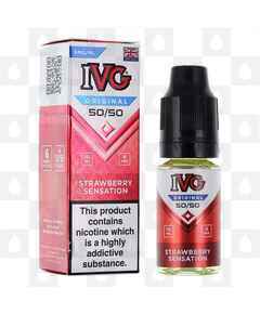 Strawberry Sensation 50/50 By IVG Original E Liquid | 10ml Bottles, Strength & Size: 06mg • 10ml