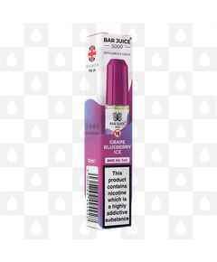 Grape Blueberry Ice by Bar Juice 5000 E Liquid | 10ml Nic Salt, Strength & Size: 05mg • 10ml
