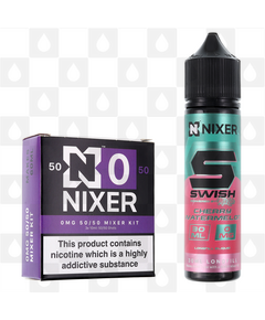 Cherry Watermelon by Swish E Liquid | 60ml Longfill, Nicotine Type: Nicotine Free, Strength & Size: 0mg • 60ml • Inc. Shots (50/50)