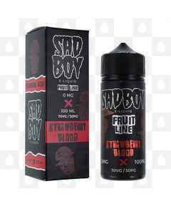 Strawberry Blood | Fruit Line by Sadboy E Liquid | 100ml Short Fill, Strength & Size: 0mg • 100ml (120ml Bottle)