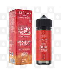 Strawberry Peach by Imp Jar x Lucky 13 E Liquid | 100ml Short Fill, Strength & Size: 0mg • 100ml (120ml Bottle)