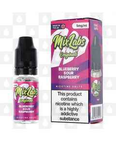 Blueberry Sour Raspberry by Mix Labs E Liquid | 10ml Nic Salt, Strength & Size: 05mg • 10ml