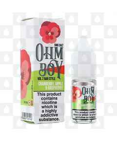 Cranberry Apple & Raspberry by Ohm Boy Bar Style E Liquid | 10ml Nic Salt, Strength & Size: 05mg • 10ml