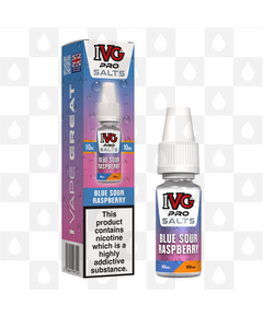 Blue Sour Raspberry by IVG Pro E Liquid | 10ml Nic Salt, Strength & Size: 20mg • 10ml