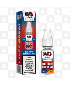 Blueberry Watermelon Cherry by IVG Pro E Liquid | 10ml Nic Salt, Strength & Size: 20mg • 10ml