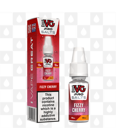 Fizzy Cherry by IVG Pro E Liquid | 10ml Nic Salt, Strength & Size: 10mg • 10ml