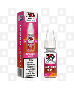 Raspberry Blast by IVG Pro E Liquid | 10ml Nic Salt, Strength & Size: 10mg • 10ml