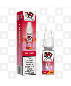 Red Freeze by IVG Pro E Liquid | 10ml Nic Salt, Strength & Size: 10mg • 10ml