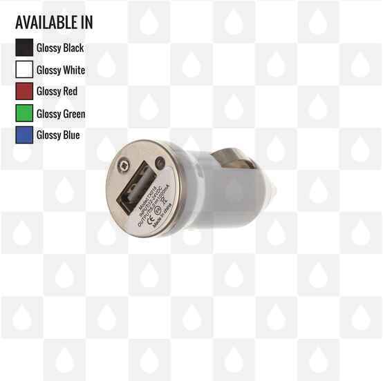 USB Car Charger Adaptor, Selected Colour: White 