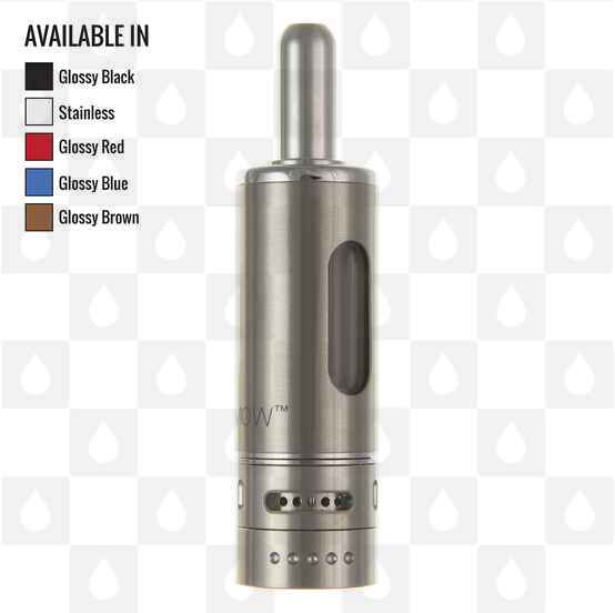 Kanger MOW (BDC - Bottom Dual Coil) Pyrex Glass Tank, Selected Colour: Stainless Steel