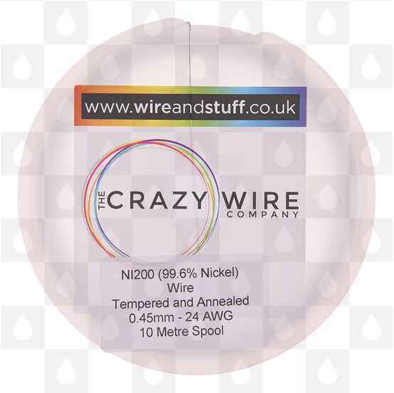 NI200 Heat Resistance Wire - 10 Meter Spools (Gauge Options), Wire Gauge: 0.20 mm (32.0 AWG)