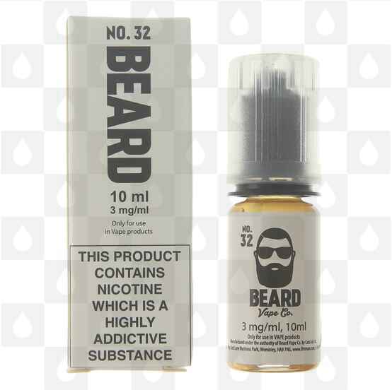 No. 32 by Beard Vape Co E Liquid | 10ml Bottles, Nicotine Strength: 3mg, Size: 10ml