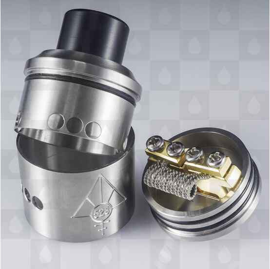 Authentic Goon 24mm RDA by 528 Custom Vapes, Selected Colour: Stainless Steel