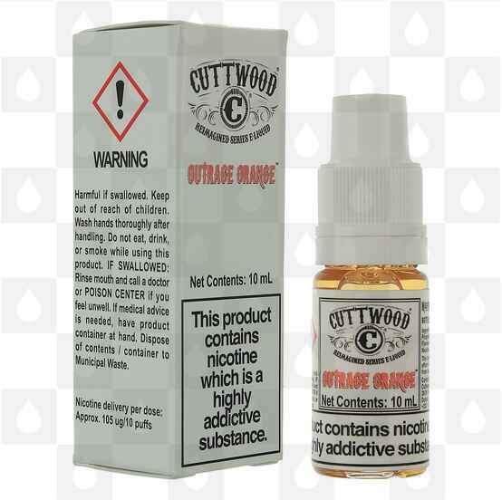 Cuttwood Outrage Orange E Liquid | 10ml Bottles, Strength & Size: 03mg • 10ml • Out Of Date