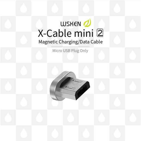 WSKEN Mini 2 Magnetic Charging/Data Cable (Micro USB & I-phone), Options: Micro USB Plug Only