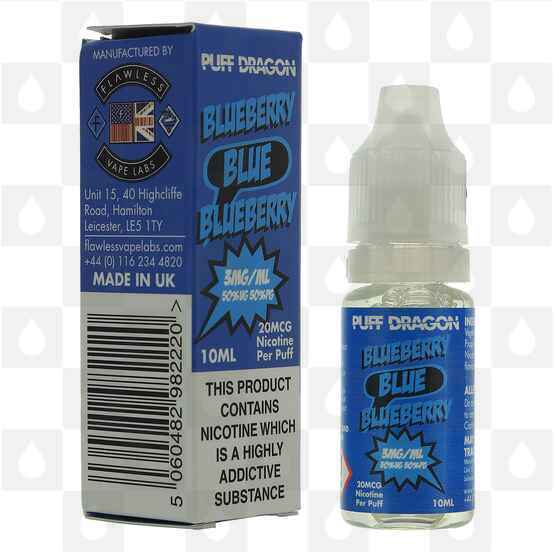 Blueberry by Puff Dragon | Flawless E Liquid | 10ml Bottles, Strength & Size: 12mg • 10ml